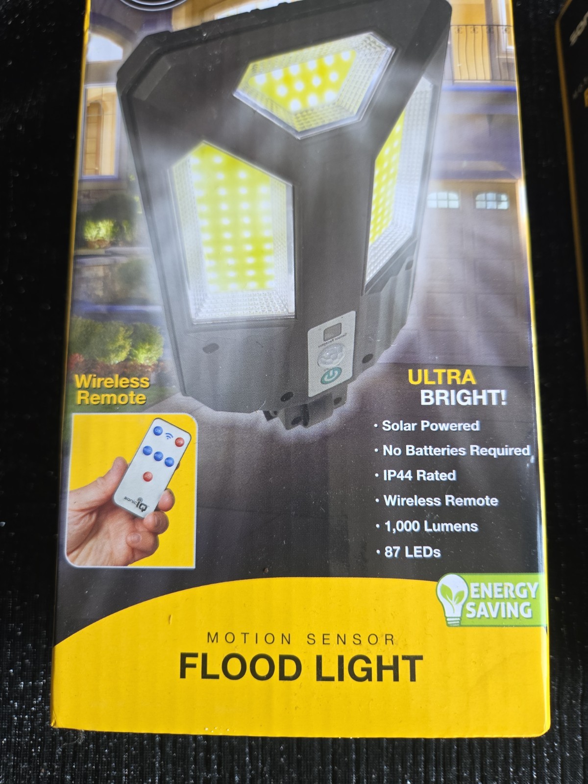 2- 1000LM Solar Wall Light – Remote Motion Sensor IP44 Outdoor Floodlight gallery