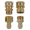 4x Pressure Washer Adapter Coupler M22-15mm Swivel 3/8'' Quick Disconnect gallery