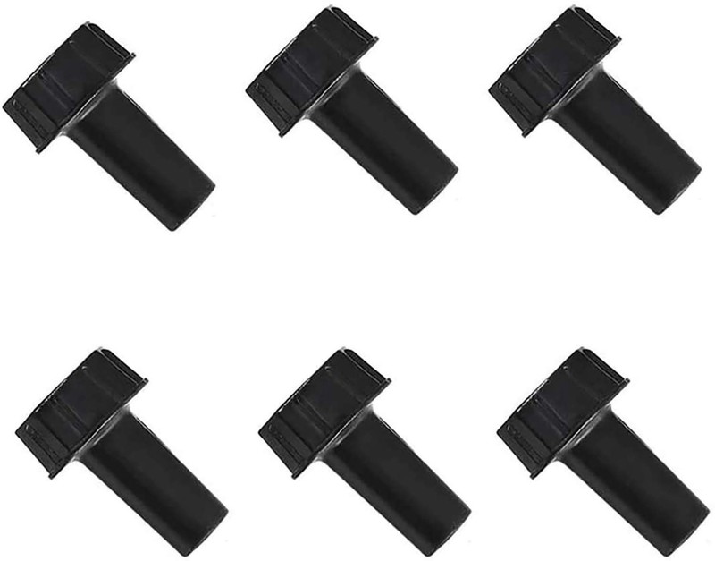 6 Pack On/Off Light Lamp Knobs - Durable Black Plastic for Effortless Control gallery