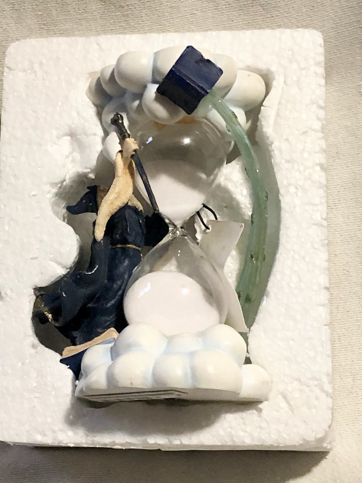 WESTLAND WIZARD RESIN FIGURE hourglass. Merlin gallery