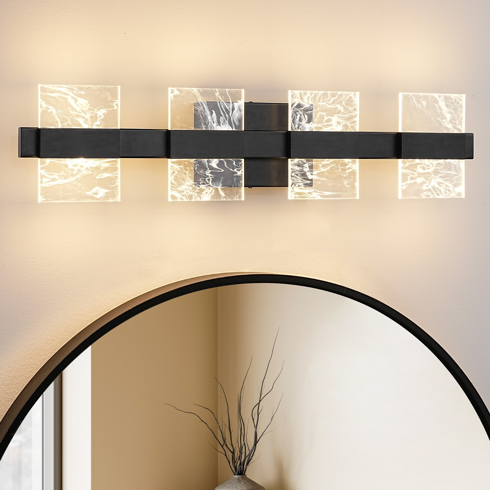 EDISHINE Modern Slim Wall Light, Horizontal/Vertical Mount, Integrated LED gallery