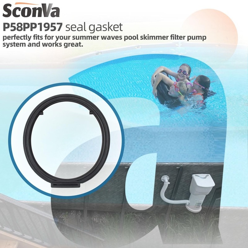 Wall Fitting Rubber Seal Gasket Replacement for Summer Waves SFX600, SFX1000,... gallery
