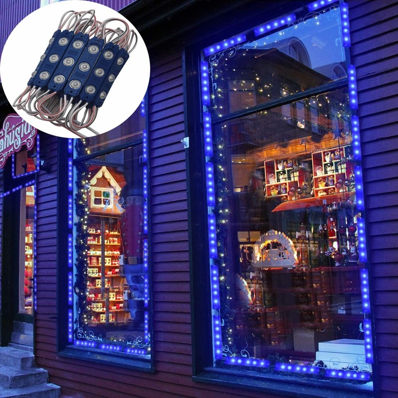 Storefront Lights 100PCS LED Module Blue Light for Signs 1.2W 12V DC 2835 SMD... gallery