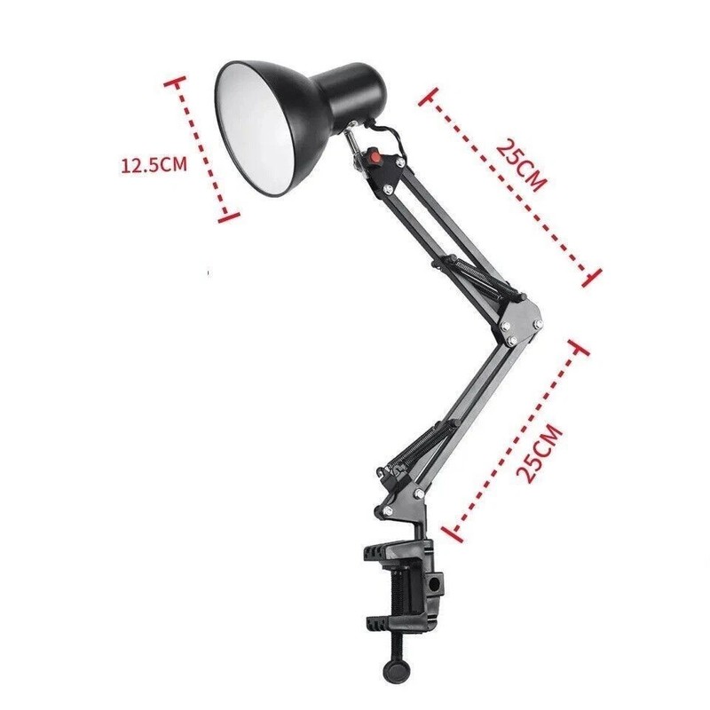 Lamp Desk Architect Arm Swing Adjustable Light Table Task Clamp Black Metal gallery