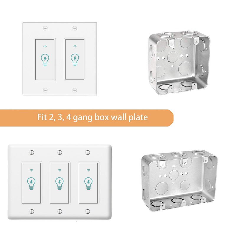Smart Light Switch, Compatible with Alexa, Google Home IFTTT, App and Voice gallery