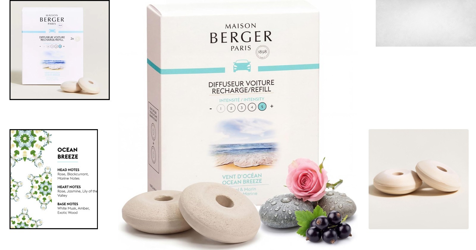 Elegant Car Diffuser Refills - 4 Weeks of Ocean Breeze Passive Diffusion gallery