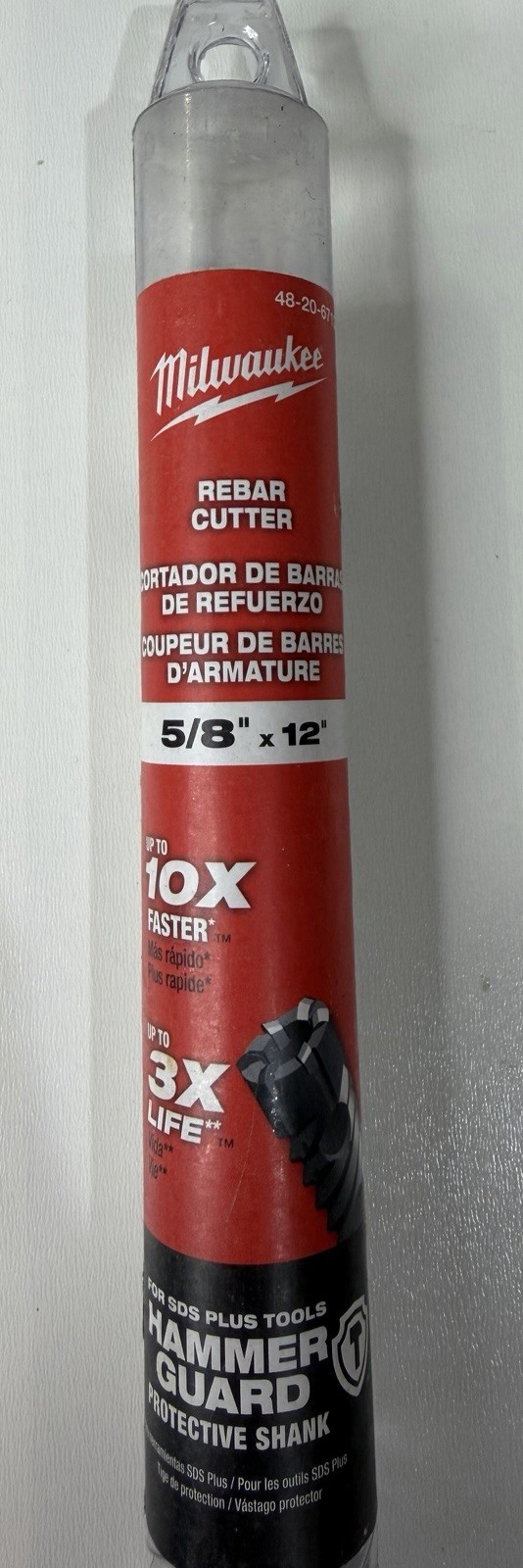 Milwaukee Tool 5/8 In. X 12 In. SDS-Plus Rebar Cutter 48-20-6713 NEW gallery