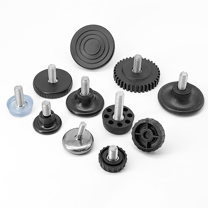 Adjustable Table Feet Plastic M6 M8 M10 Thread Leveling Foot Height Adjusting gallery
