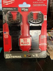 Milwaukee 49-25-1230 Titanium Multi-Tool Blade Kit for Oscillating Tool 10 Pack