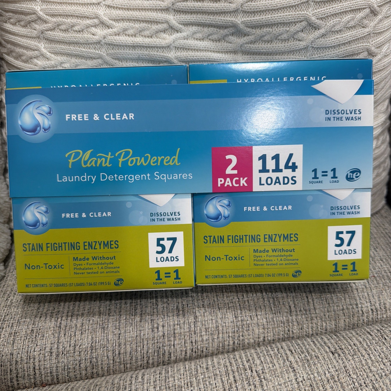 ECOS Eco-Friendly Laundry Detergent Sheets, Free and Clear, 114 Sheets Vegan 2Pk gallery