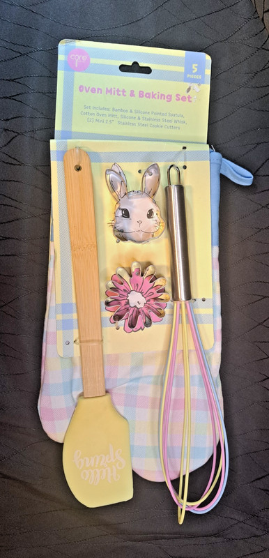2020s Core Kitchen 5pc Easter Oven Mitt & Baking Set NEW gallery