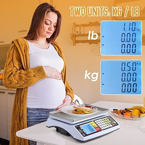 Price Computing Scale 66 lb Commercial Food Produce Scale for 66lb/30kg gallery