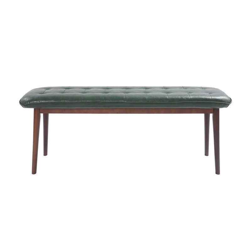 47" Solid Wood PU Bench, Solid Wood Bench for Home and Commercial Use 330.69lbs gallery