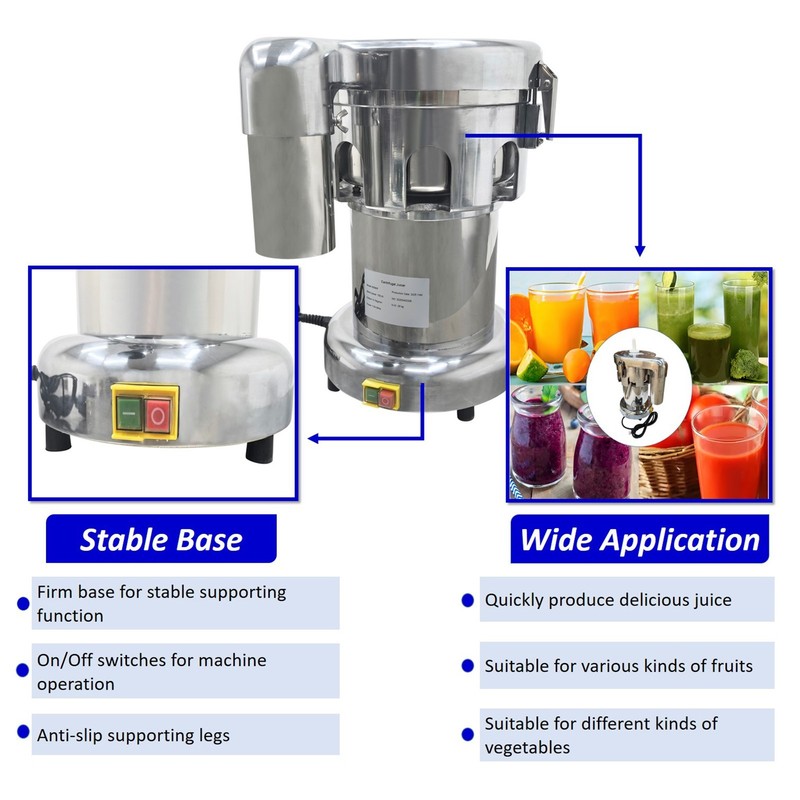 Techtongda Fruit Vegetable Juice Extractor Maker Cold Press Juicer Machine 750W gallery