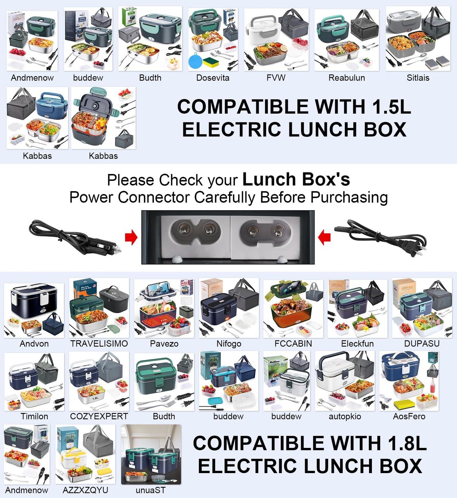 Electric Lunch Box Power Cord - 110V/24V Replacement Cable for Food Warmers gallery
