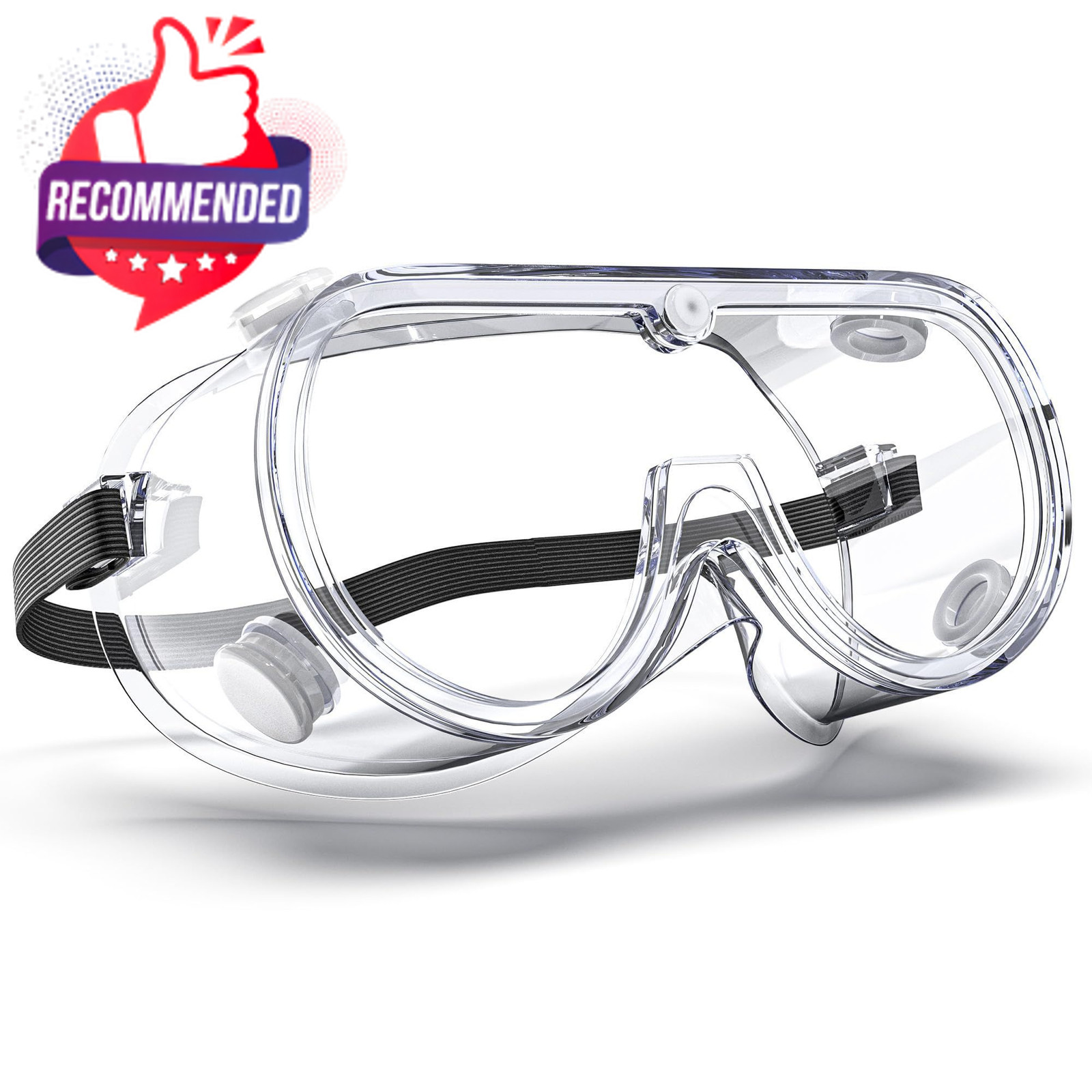 Anti-fog Indirectly Vented Lab Safety Goggles Over Glasses gallery