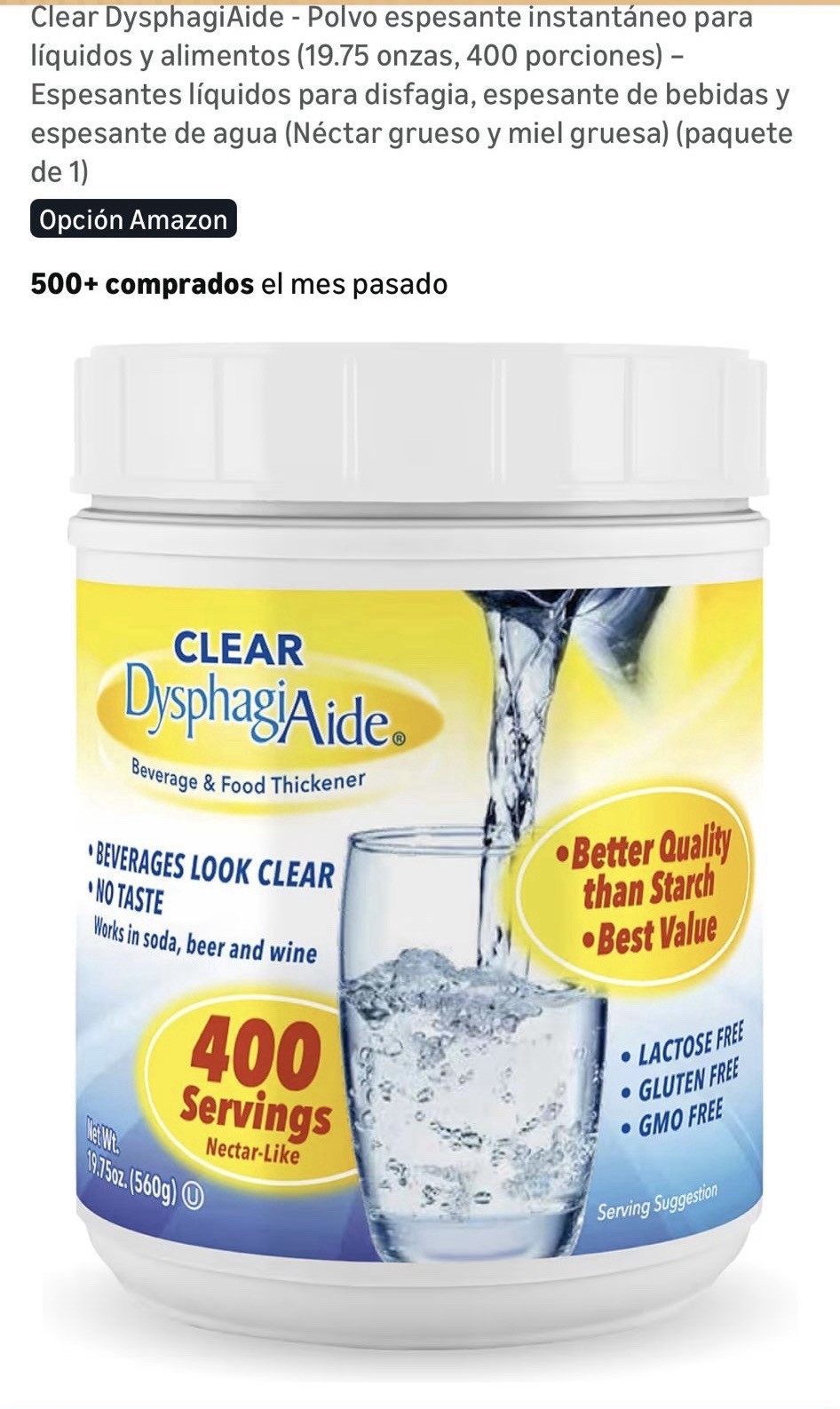 Clear DysphagiAide Instant Beverage and Food Thickener Packets, 24 Count, Level gallery