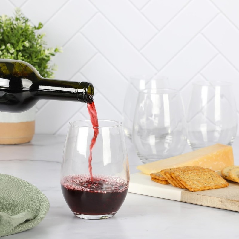 Farrow New Large Stemless 4 Pack Multipurpose Wine Glasses Set Red/White Wine gallery