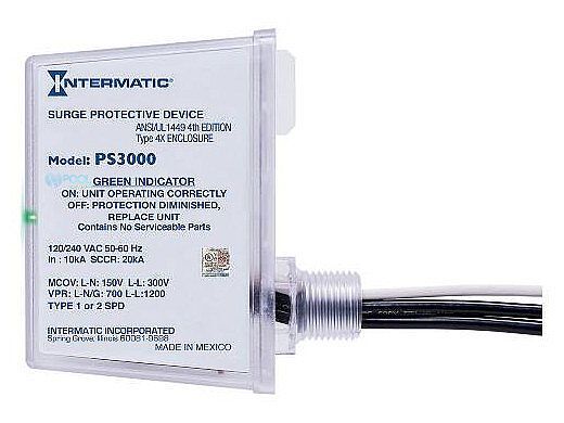 Intermatic PS3000 Surge Protective Device 120/240 VAC 3-Year Warranty gallery