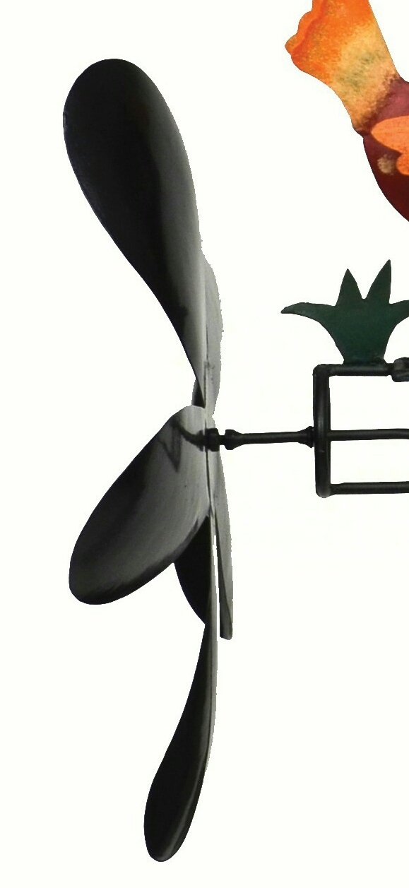 NEW PECKING CHICKEN & ROOSTER WHIRLIGIG WIND POWERED KINETIC YARD DECOR SPINNER gallery