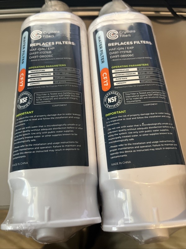 Replacement for DA97-17376B Water Filter, NSF 42 Compatible with Samsung HAF-QIN gallery
