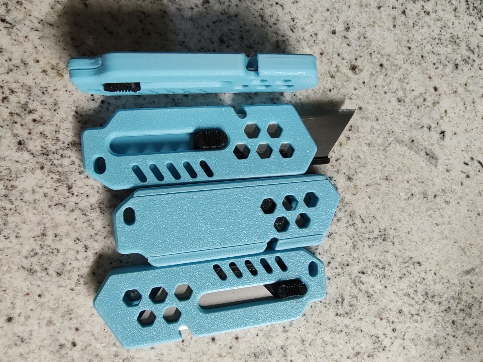 3-D Printed Retractable Box Cutter, Utility Knife, Razor Knife. gallery