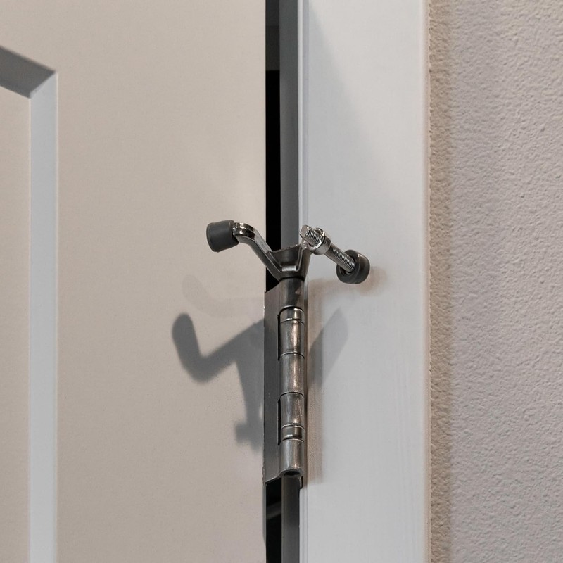 Jumbo Hinge Pin Door Stop Wall Protector Model 181834 Design House, Satin Nickel gallery