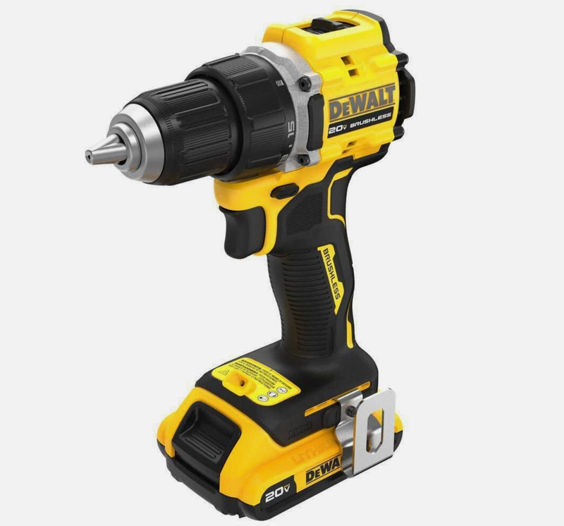 DEWALT ATOMIC 20V MAX Compact 1/2 in Drill Driver DCD794D1 2.0Ah Battery+Charger gallery