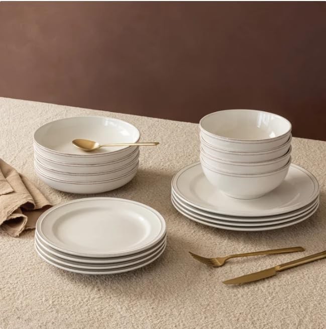 Over & Back Dinnerware Set Ivory Lake Como Replacement gallery