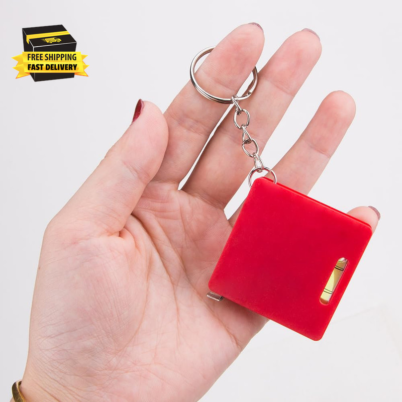 3Pcs Compact Mini Keychain Tape Measure Portable Square Bubble Level Steel Ruler gallery