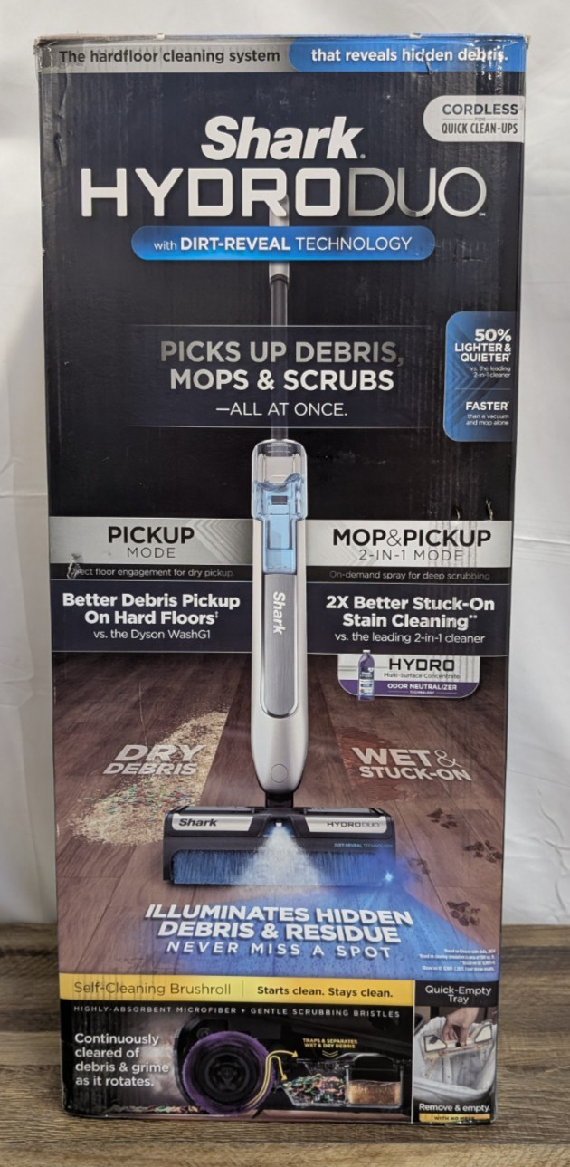 Shark HydroDuo Wet Dry Cordless Hard Floor Cleaner WW200 Open Box New gallery