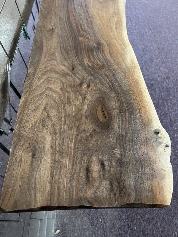 Handcrafted Live Edge Walnut Sofa Table 64” | Solid Wood Console Table gallery