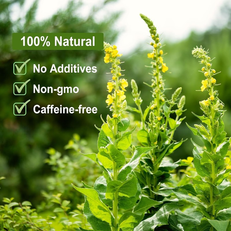 Mullein Leaf Tea, 2.5oz/71g - Mullein tea for lungs - Naturally Loose Leaves ... gallery