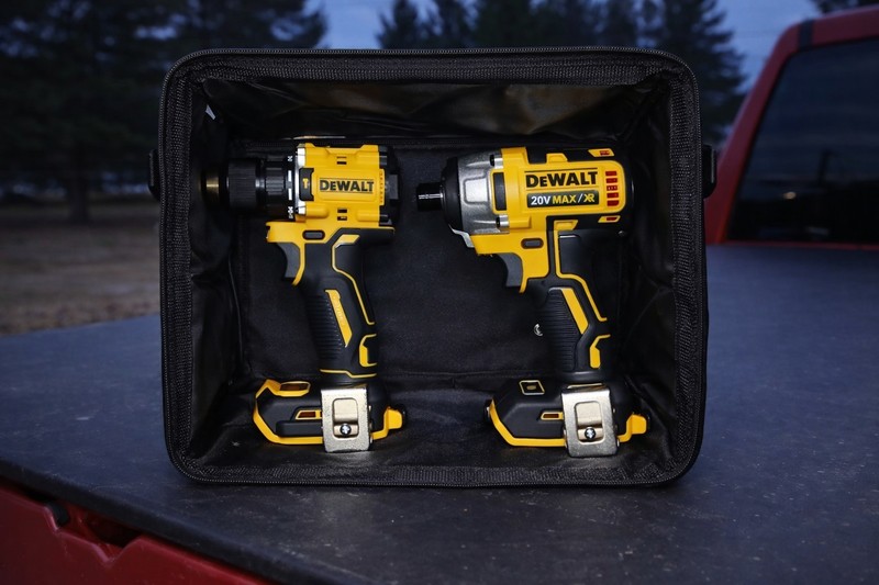 20V Brushless Hammer Drill Impact Driver Combo Kit 2-Tool Set w/ Bag Bare Tools gallery