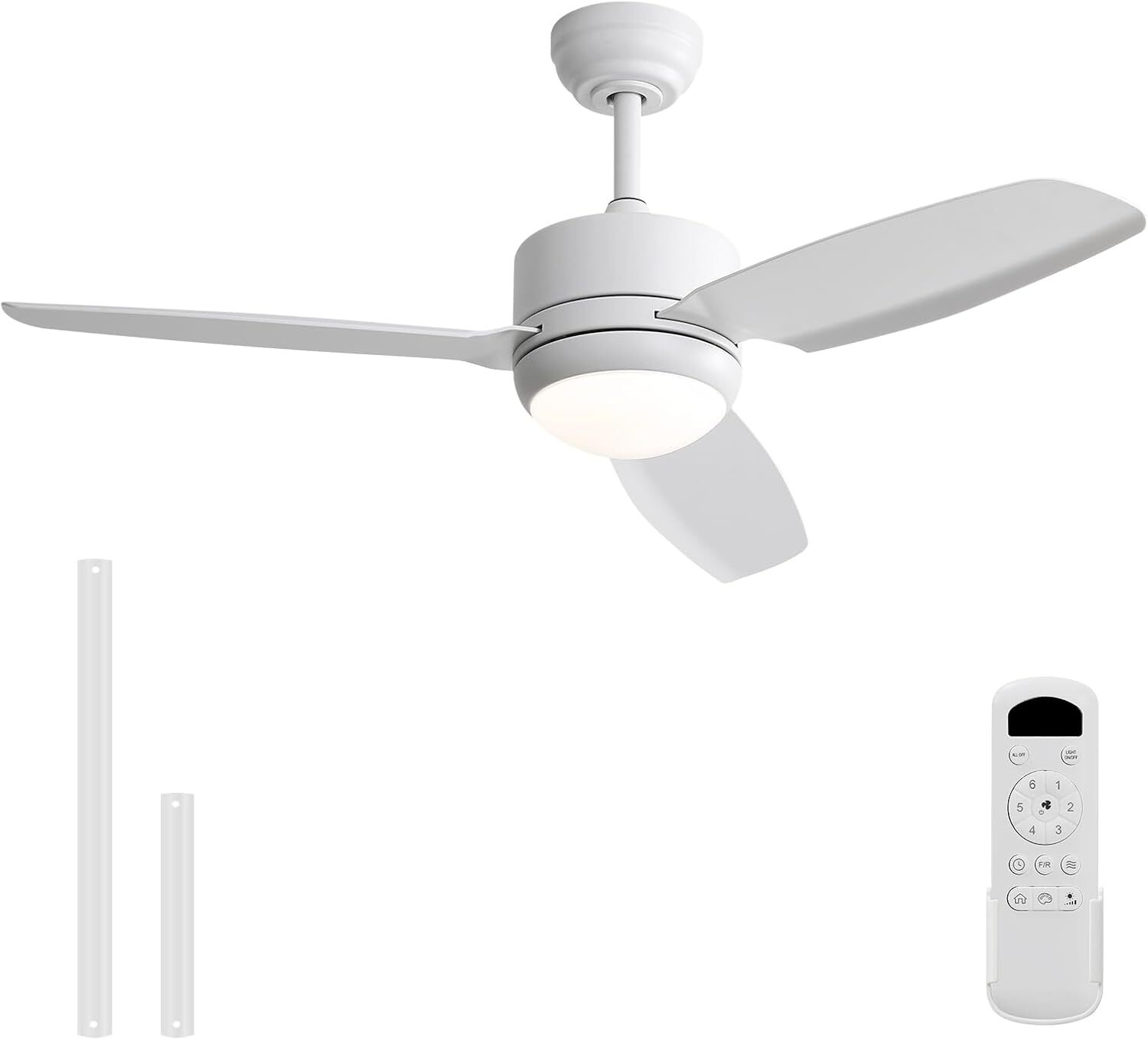 46in Strong Airflow Ceiling Fans with Lights and Remote Bedroom Control 6 Speeds gallery