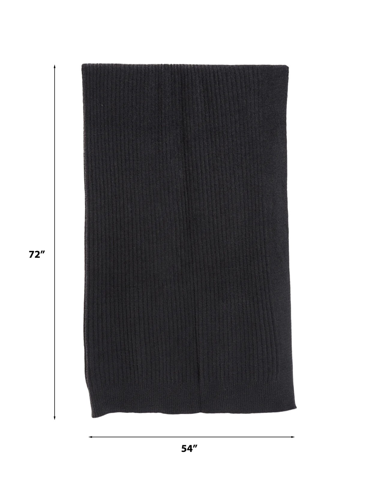 Barefoot Dreams CozyChic Lite Ribbed Throw 54"X72" Style : B463 | Color : Carbon gallery