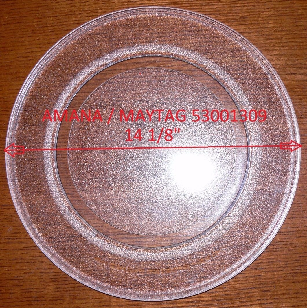 FACTORY NEW! 14 1/8" AMANA / MAYTAG GLASS TURNTABLE PLATE / TRAY R0131323 gallery