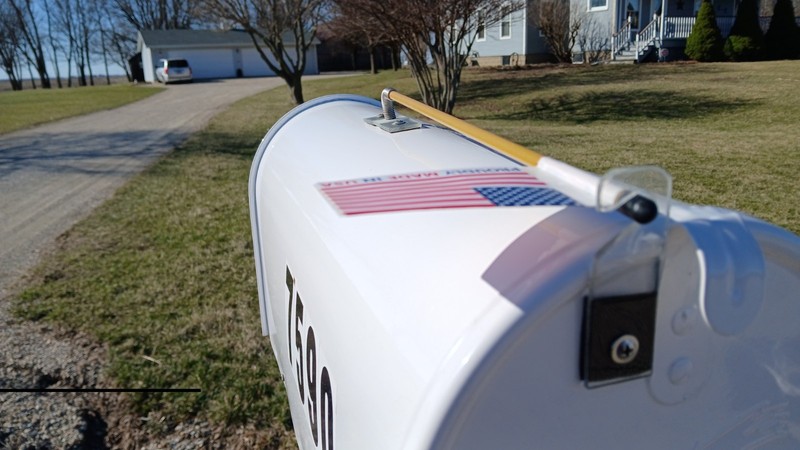 Mail's Here!! Mailbox Flag Alert System, Easy Install, Plastic & Metal Kit gallery