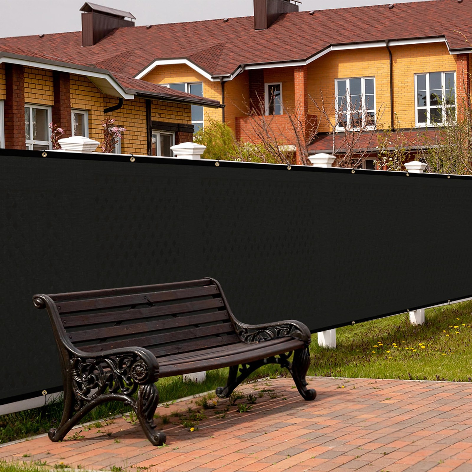 3ft x 50ft Fence Privacy Screen, Heavy Duty 150 GSM, Black gallery