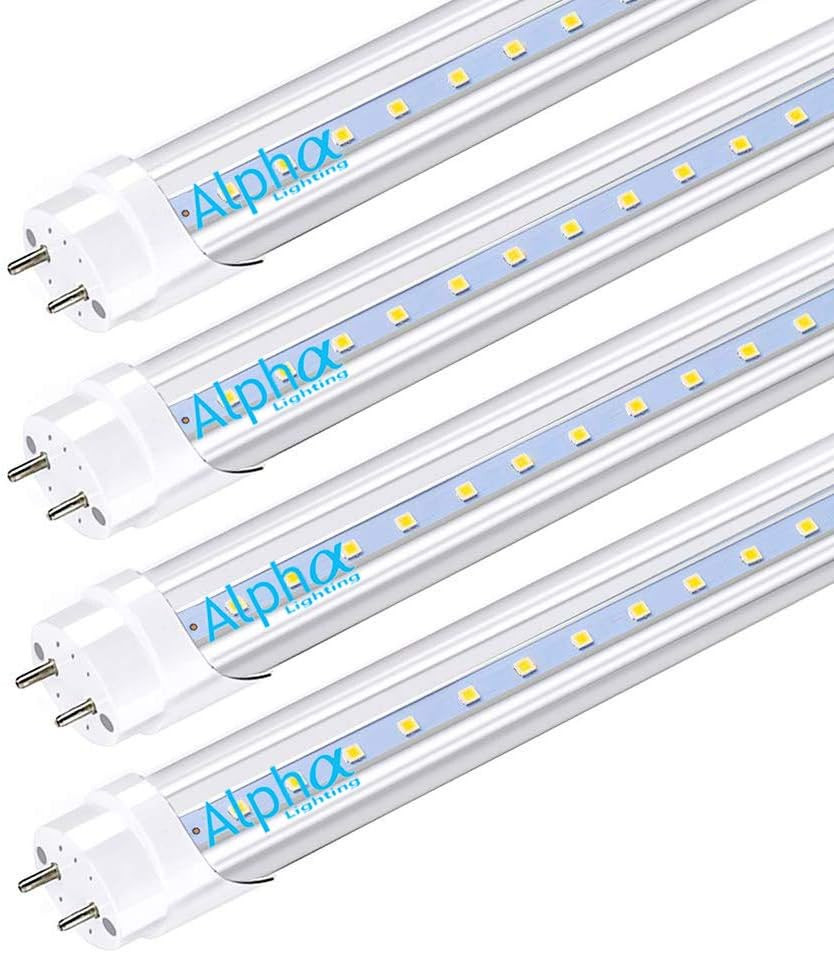 Alpha T8 T10 T12 LED Light Bulbs Clear or Frosted Lens 4FT 18W 6000K-6500K Cool gallery