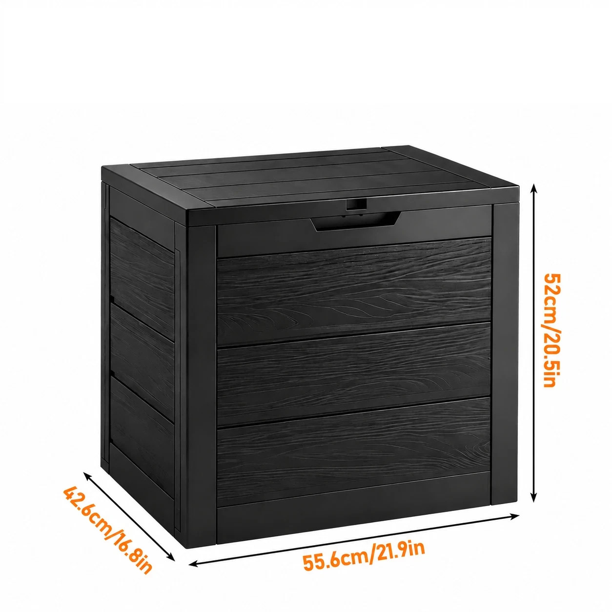 Patio Storage Box 75 Gallon Heavy Duty Outdoor Deck Box Waterproof with Hinged gallery