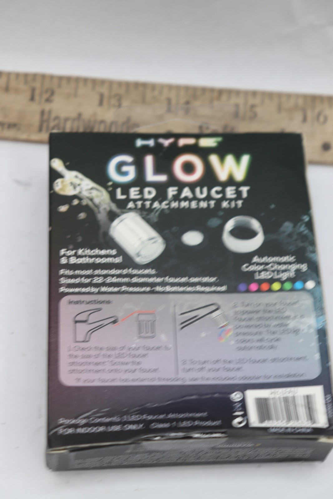 Hype Glow Changing Glow Shower Stream Water LED Faucet Attachment Kit HX-LFAU gallery