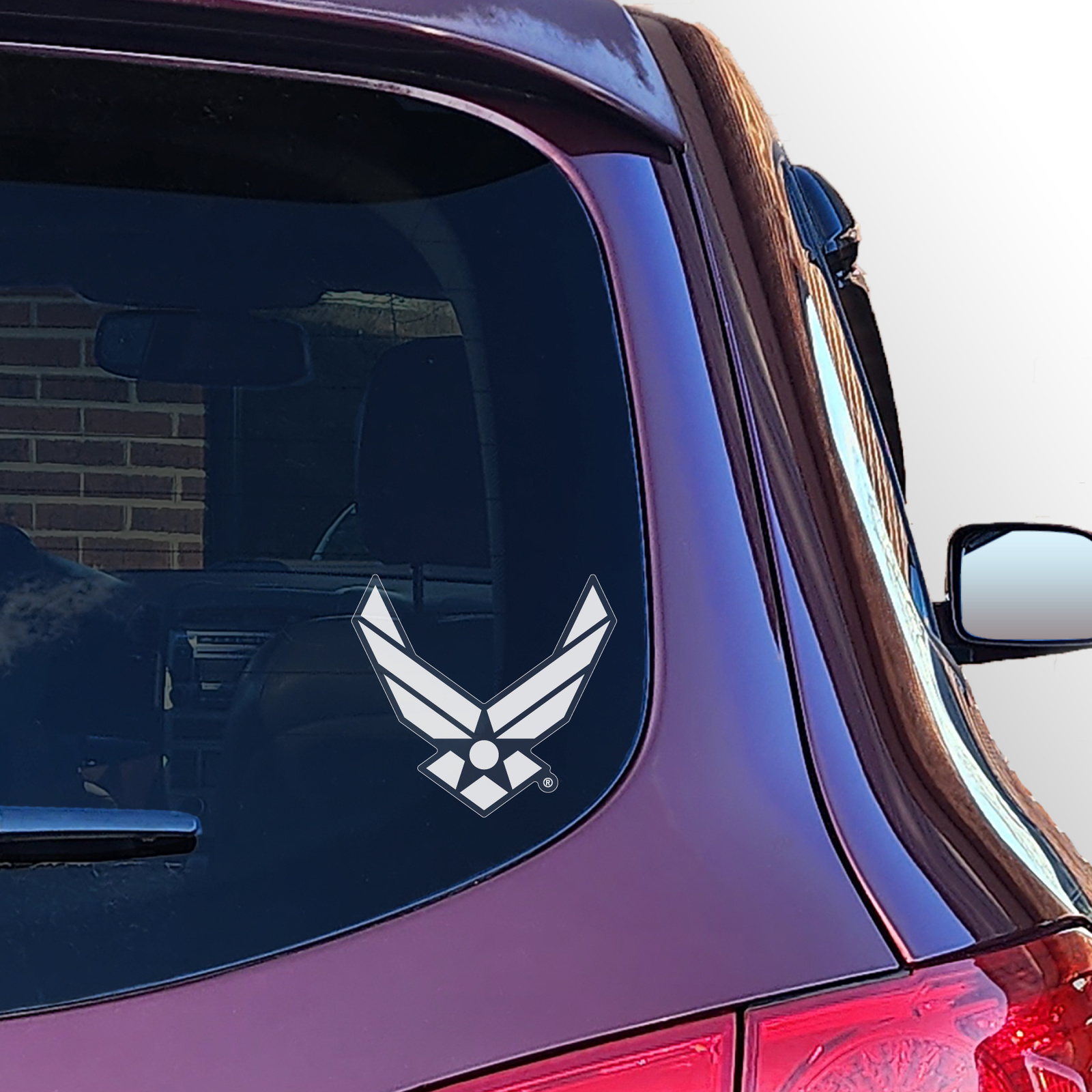 White Air Force Wings Clear Sticker gallery