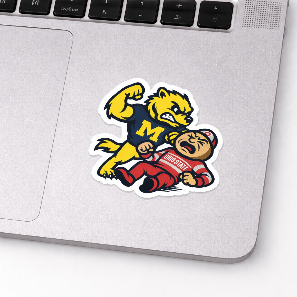 Michigan Ohio State Sticker/Decal Football Rivalry 01 gallery