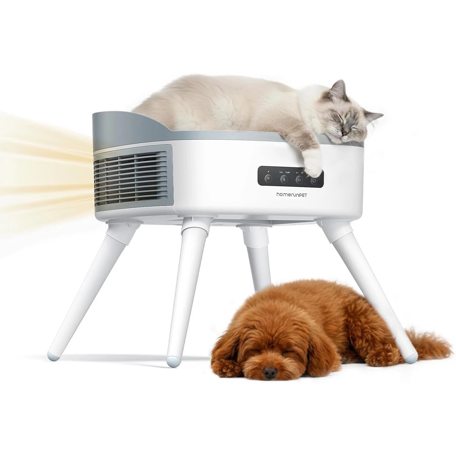 HomeRunPet Pet-Safe 2-in-1 Ceramic Space Heater with Heated Cat Bed PH20 1500W gallery