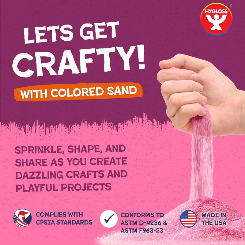 Colored Sand for Crafts - 12 Assorted Colors Bags - 1 Lb Vibrant Colorful Fine S gallery