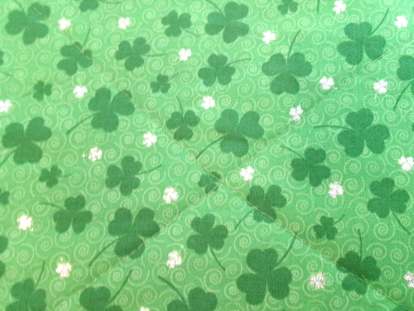 St. Patrick's Day Reversible Quilted Snack Mat Mug Rug Set of 2~ Handmade gallery