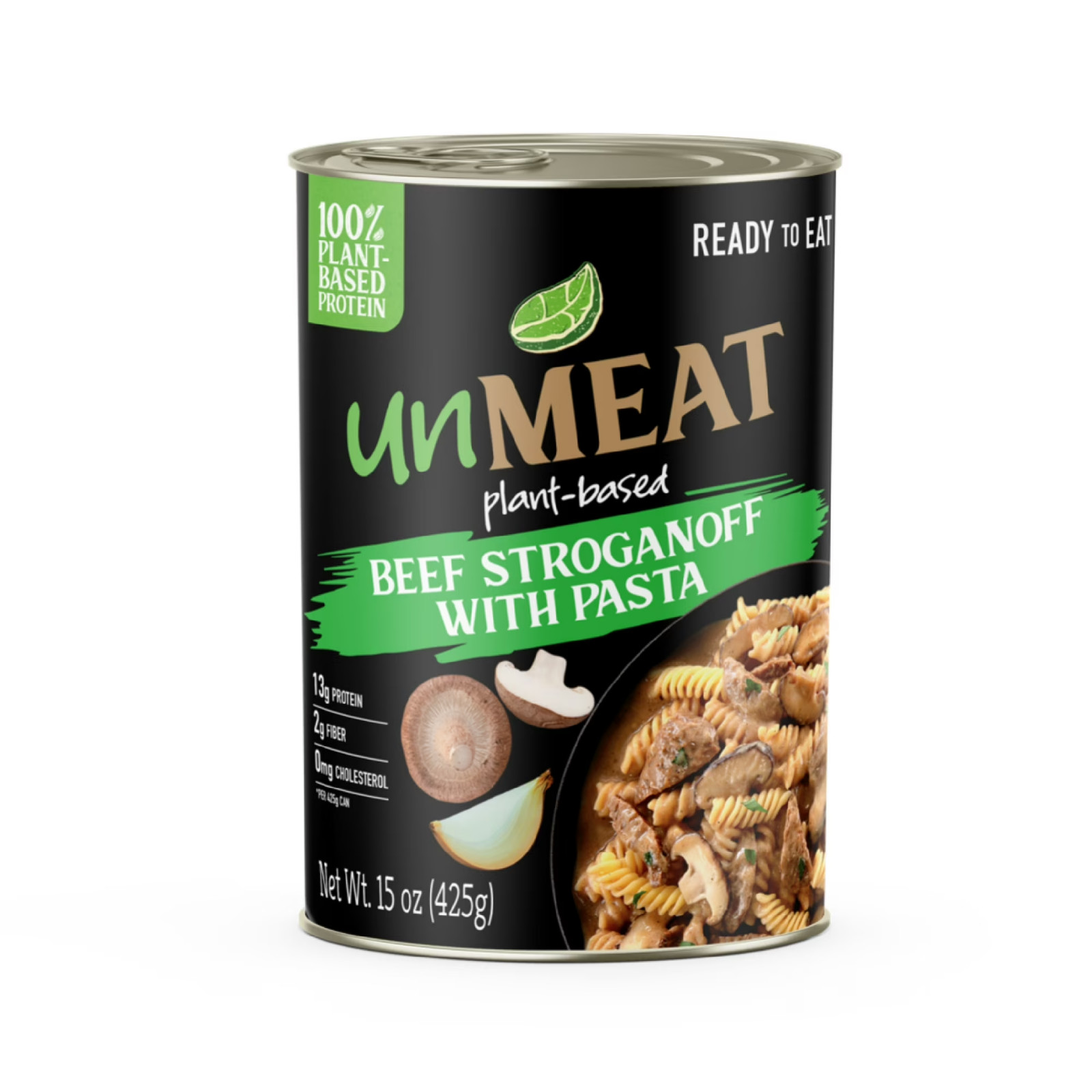 (2 pack) UnMEAT Plant-Based Beef Stroganoff with Pasta, 15oz Can gallery