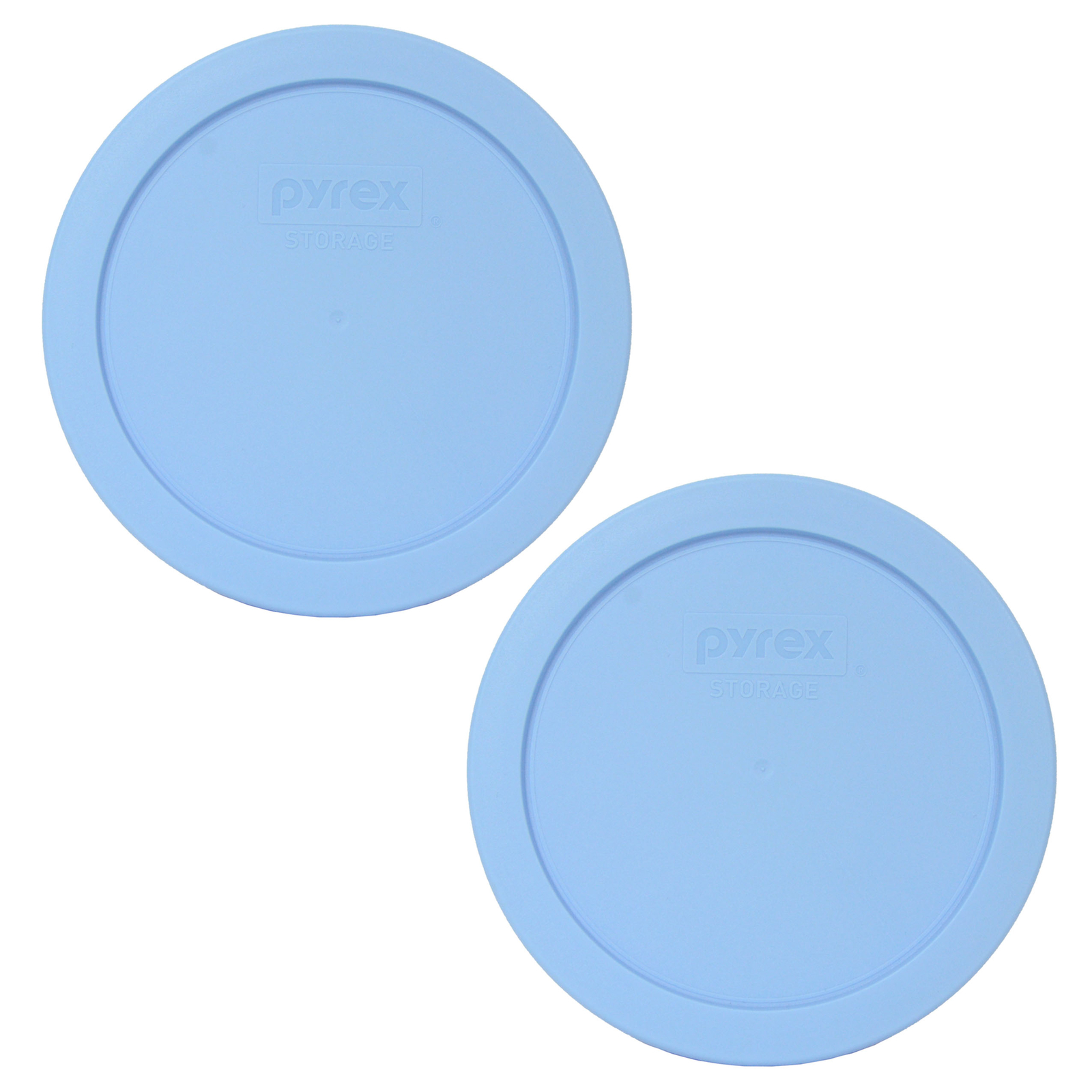 Pyrex 7201-PC Blue Cornflower Plastic Storage Replacement Lid Cover (2-Pack) gallery