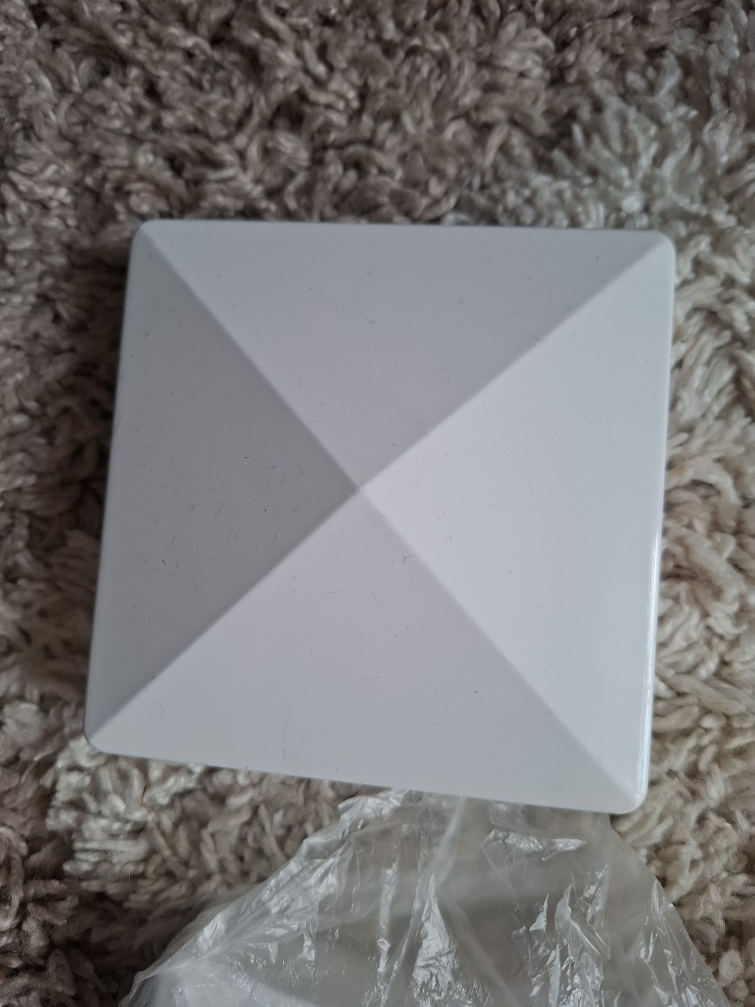 Pyramid White PVC Vinyl Post Top Caps, Fence Post Caps 5 Pack 4”x4” gallery